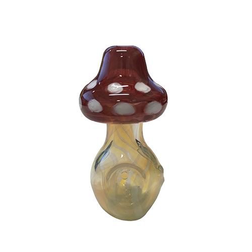 STAND UP MUSHROOM HAND PIPE by Red Eye Glass