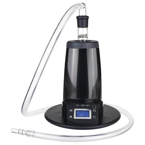Arizer presents the Extreme Q 4.0 Digital Vaporizer, which allows its users to enjoy a rich vapor through a balloon bag or a whip attachment. This vaporizer is equipped with an LCD display and comes with a remote control that allows you to control temperature settings and fan speed, and auto shutdown power settings.