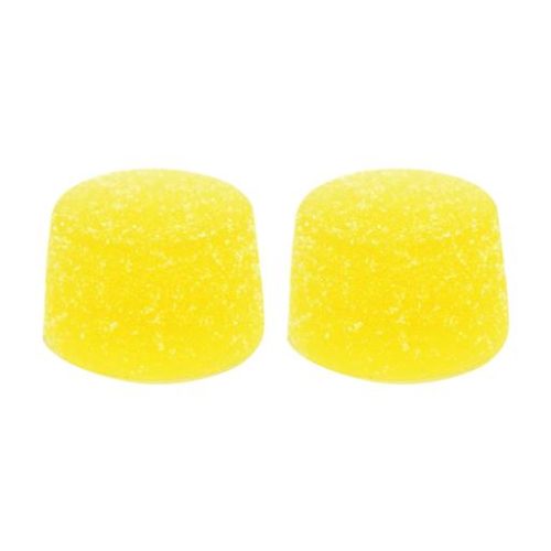 Two balanced lemon lavender chews that each contain 5mg of THC and 5mg of CBD. Suitable for vegans.