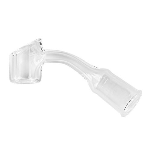 A banger is a dish that is used to vaporize cannabis concentrates with a bong or dab rig. GEAR Premium's female, 45 degree, 4mm banger is made with quartz. Unlike glass, quartz will not break after repeated heating at high temperatures
