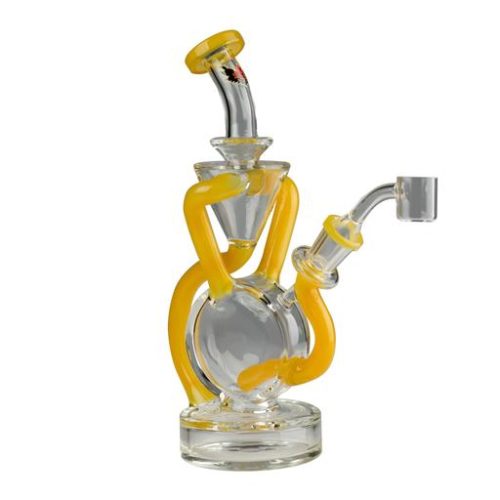 OPAL JADE YLW CUMULUS DBL CONCENTRATE RECYCLER by Red Eye Glass