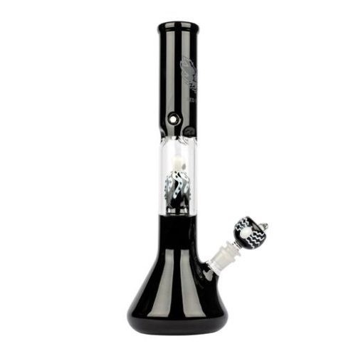 BLACK OCTOPUS PERC WATER PIPE by Red Eye Glass