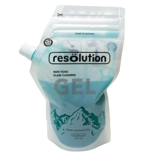 ResOlutions Cleaning Gel is a natural, clay-based formula designed for use with glass pipes, bongs, grinders, and tools. Free of abrasive salts and low in volatile organic compounds, ResOlutions Cleaning Gel comes in a re-sealable pouch equipped with a pouring spout.